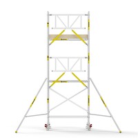 MAANDDEAL: Panthera PRO met enkele voorloopleuning 90x185x6,2m werkhoogte carbon vloer
