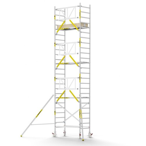 MAANDDEAL: Panthera PRO met enkele voorloopleuning 90x185x8,2m werkhoogte carbon vloer