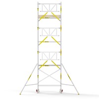 MAANDDEAL: Panthera PRO met enkele voorloopleuning 90x185x8,2m werkhoogte carbon vloer
