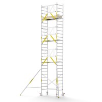 MAANDDEAL: Panthera PRO met enkele voorloopleuning 90x185x9,2m werkhoogte carbon vloer