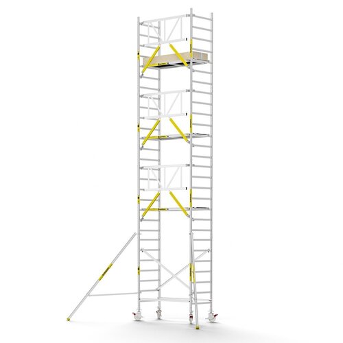 MAANDDEAL: Panthera PRO met enkele voorloopleuning 90x185x9,2m werkhoogte carbon vloer