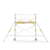 MAANDDEAL: Panthera PRO met enkele voorloopleuning 90x245x4,2m werkhoogte carbon vloer