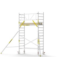 MAANDDEAL: Panthera PRO met enkele voorloopleuning 90x245x5,2m werkhoogte carbon vloer