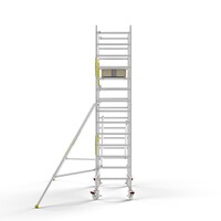 MAANDDEAL: Panthera PRO met enkele voorloopleuning 90x245x5,2m werkhoogte carbon vloer