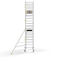 MAANDDEAL: Panthera PRO met enkele voorloopleuning 90x245x6,2m werkhoogte carbon vloer