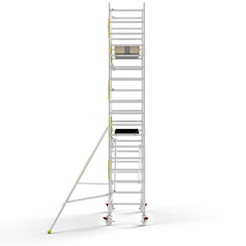 MAANDDEAL: Panthera PRO met enkele voorloopleuning 90x245x6,2m werkhoogte carbon vloer