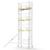 MAANDDEAL: Panthera PRO met enkele voorloopleuning 90x245x9,2m werkhoogte carbon vloer