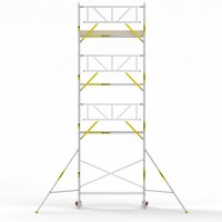 MAANDDEAL: Panthera PRO met enkele voorloopleuning 90x245x9,2m werkhoogte carbon vloer