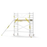 MAANDDEAL: Panthera PRO met enkele voorloopleuning 90x305x4,2m werkhoogte carbon vloer