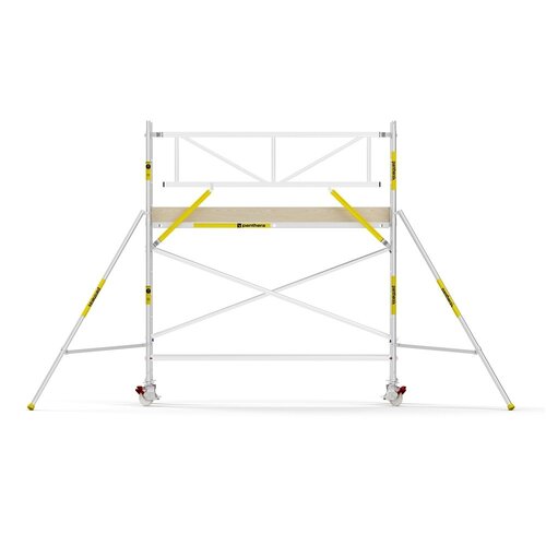 MAANDDEAL: Panthera PRO met enkele voorloopleuning 90x305x4,2m werkhoogte carbon vloer