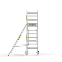 MAANDDEAL: Panthera PRO met enkele voorloopleuning 90x305x4,2m werkhoogte carbon vloer