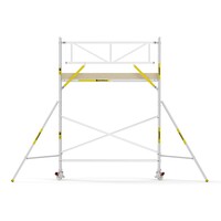 MAANDDEAL: Panthera PRO met enkele voorloopleuning 90x305x5,2m werkhoogte carbon vloer