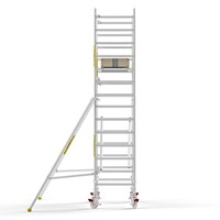 MAANDDEAL: Panthera PRO met enkele voorloopleuning 90x305x5,2m werkhoogte carbon vloer