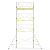 MAANDDEAL: Panthera PRO met enkele voorloopleuning 90x305x9,2m werkhoogte carbon vloer