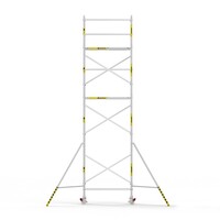 Panthera Basic geschoord rolsteiger carbon vloer 90x185x8,2m werkhoogte