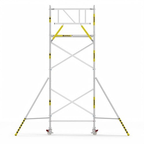Panthera Basic met voorloopleuning rolsteiger carbon vloer 75x185x6,2m werkhoogte
