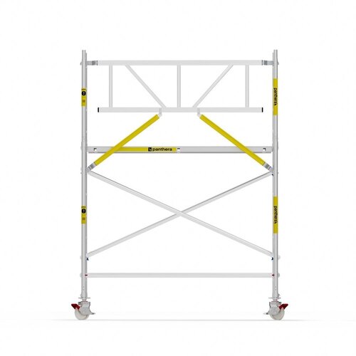 Panthera Basic met voorloopleuning rolsteiger carbon vloer 75x245x4,2m werkhoogte