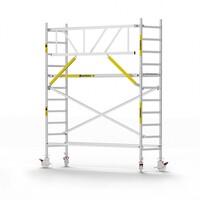 Panthera Basic met voorloopleuning rolsteiger carbon vloer 75x305x4,2m werkhoogte
