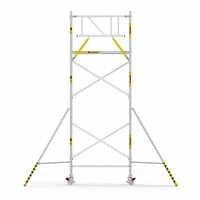 Panthera Basic met voorloopleuning rolsteiger carbon vloer 90x185x6,2m werkhoogte