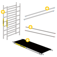 Panthera rolsteiger uitbreidingsset Basic 135 cm - 190 cm – hout