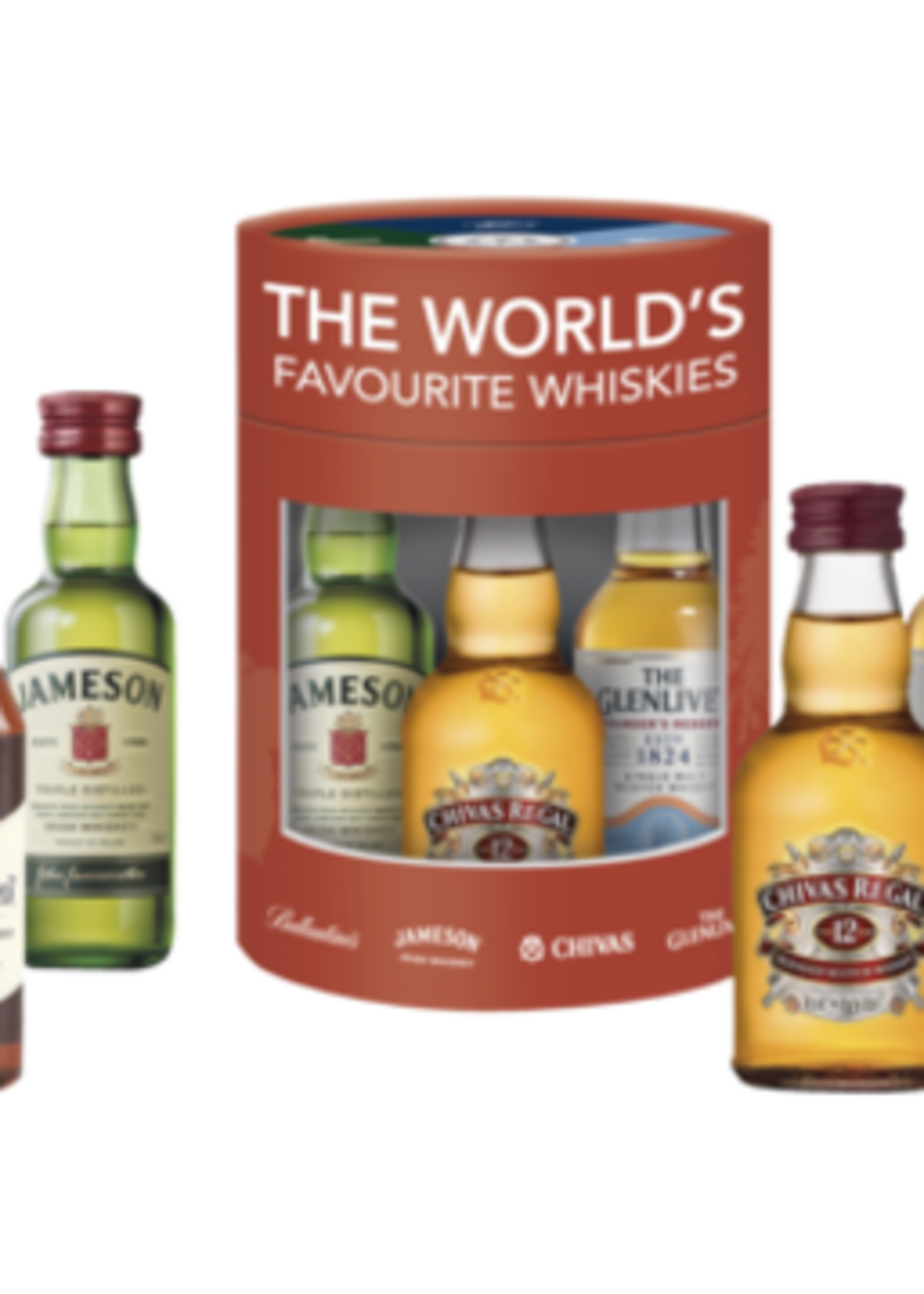 The World's Favourite Whiskies Miniset 4x5 cl