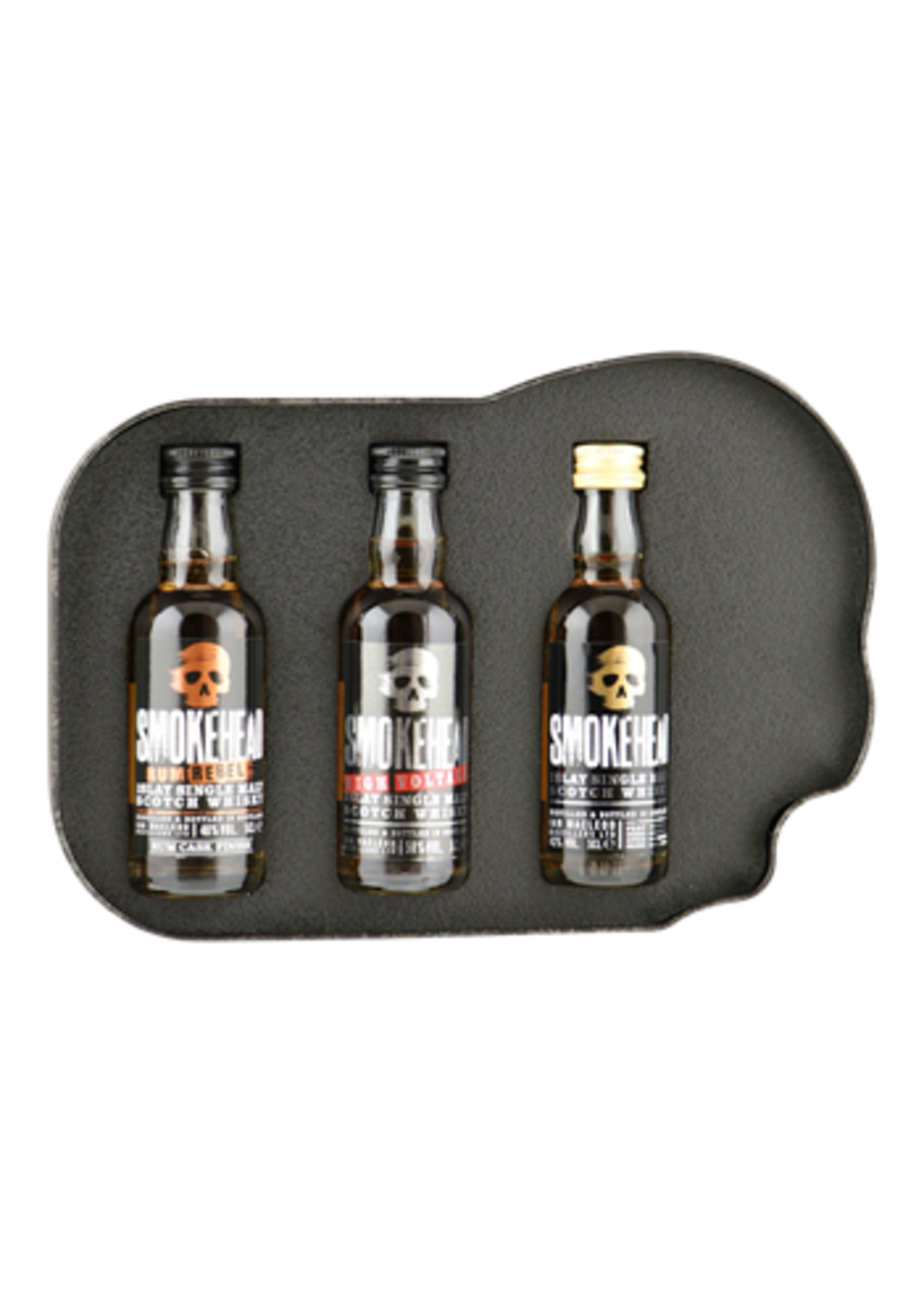 Smokehead SMOKEHEAD 3x5cl (Regular/High Voltage/Rum Rebel)