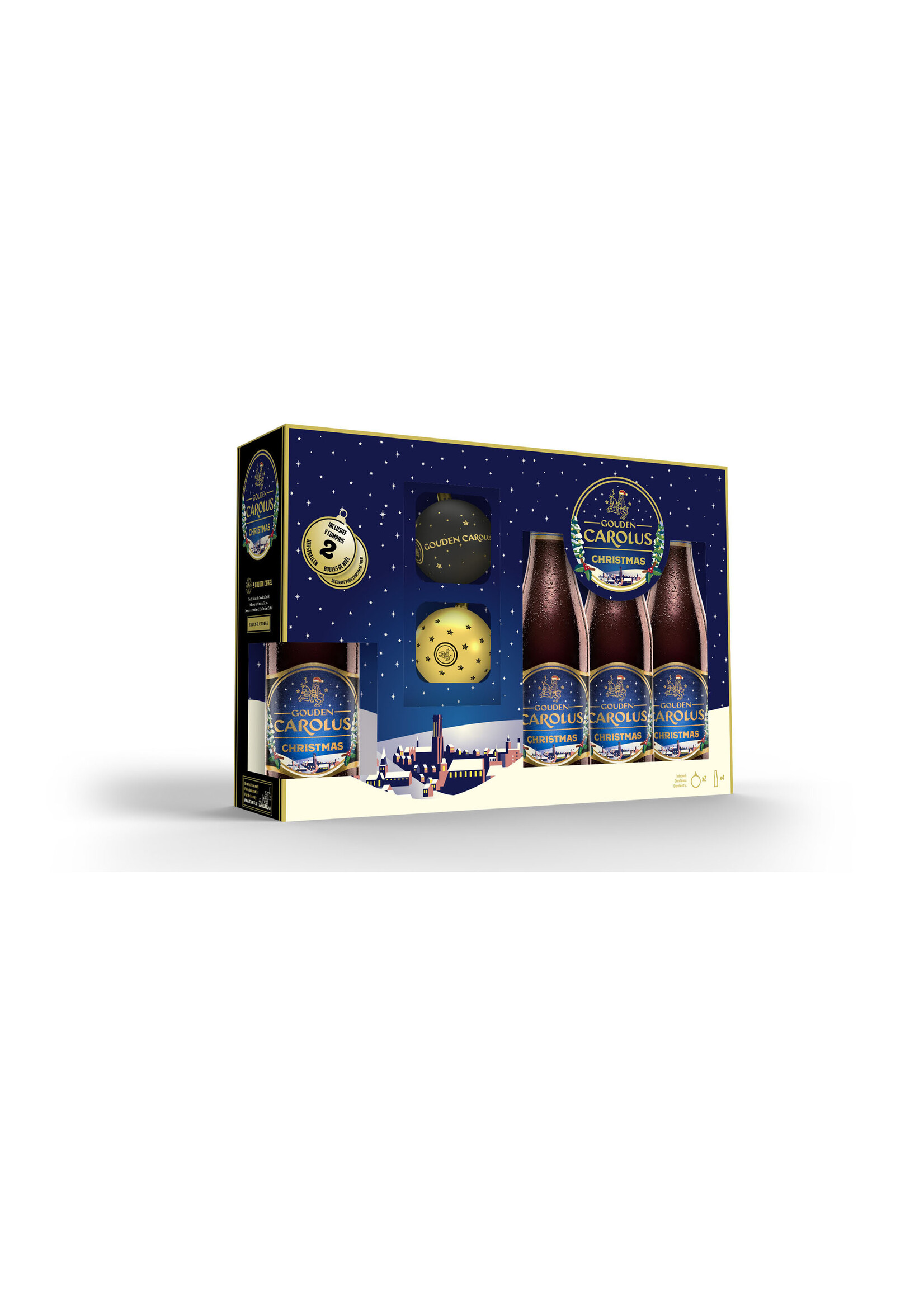 Brouwerij het Anker Gouden Carolus GV Christmas Kerstbal 4x33 cl