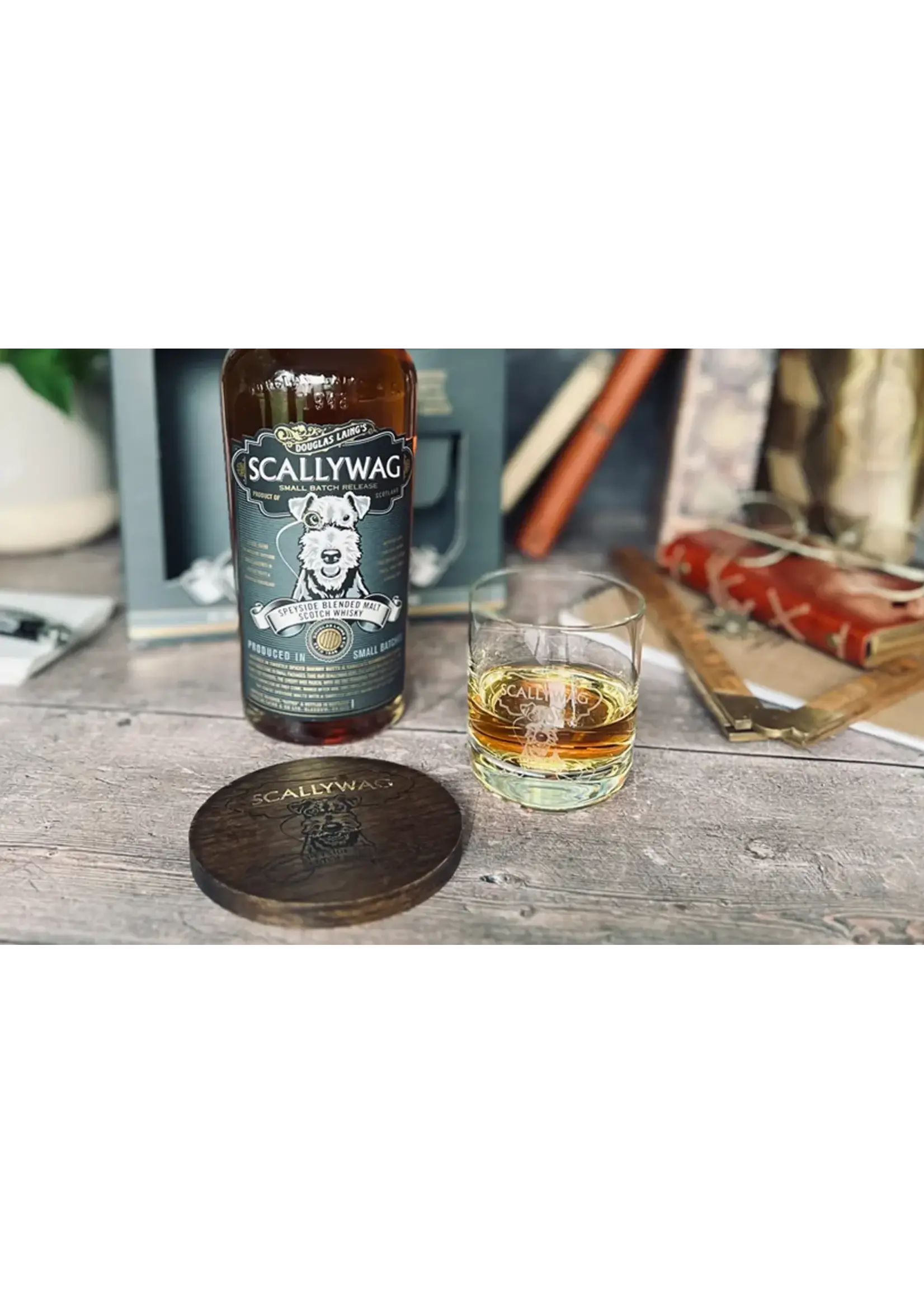 Douglas Laing Scallywag Giftpack 70 cl glas + coaster