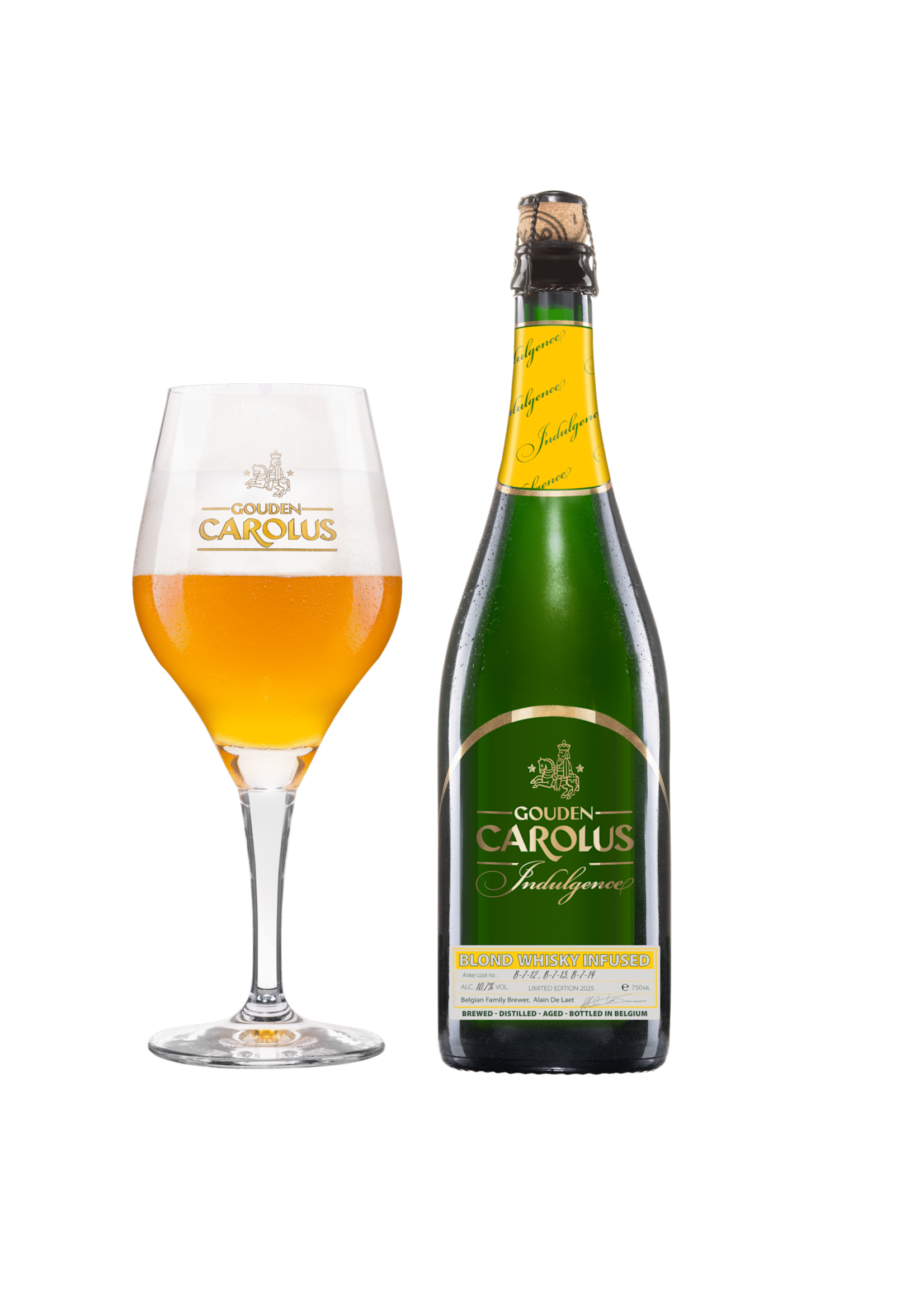 Het Anker Gouden Carolus Indulgence 2025 Blond Whisky Infused 75 cl