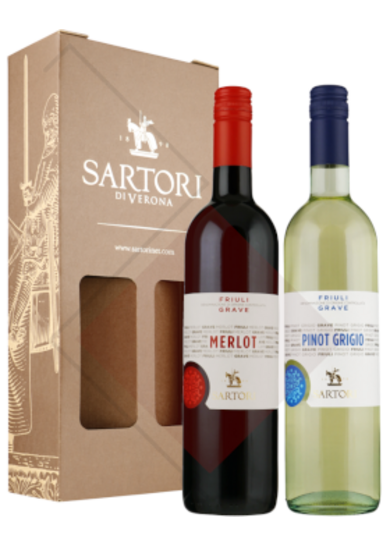 Sartori GV Pinot Grigio-Merlot 2x 75 cl