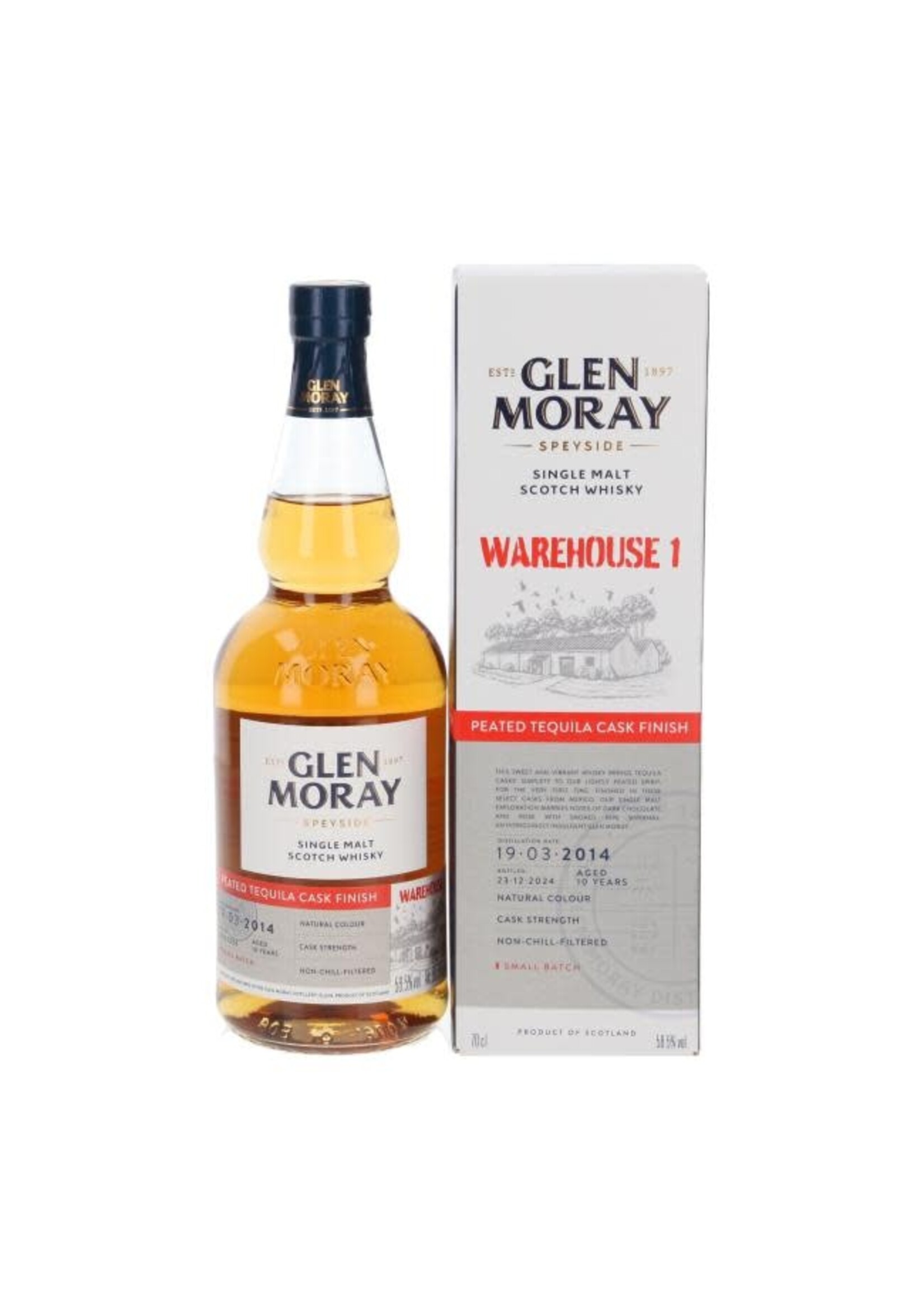 Glen Moray Glen Moray Warehouse 1 Peated Tequila Cask 70 cl