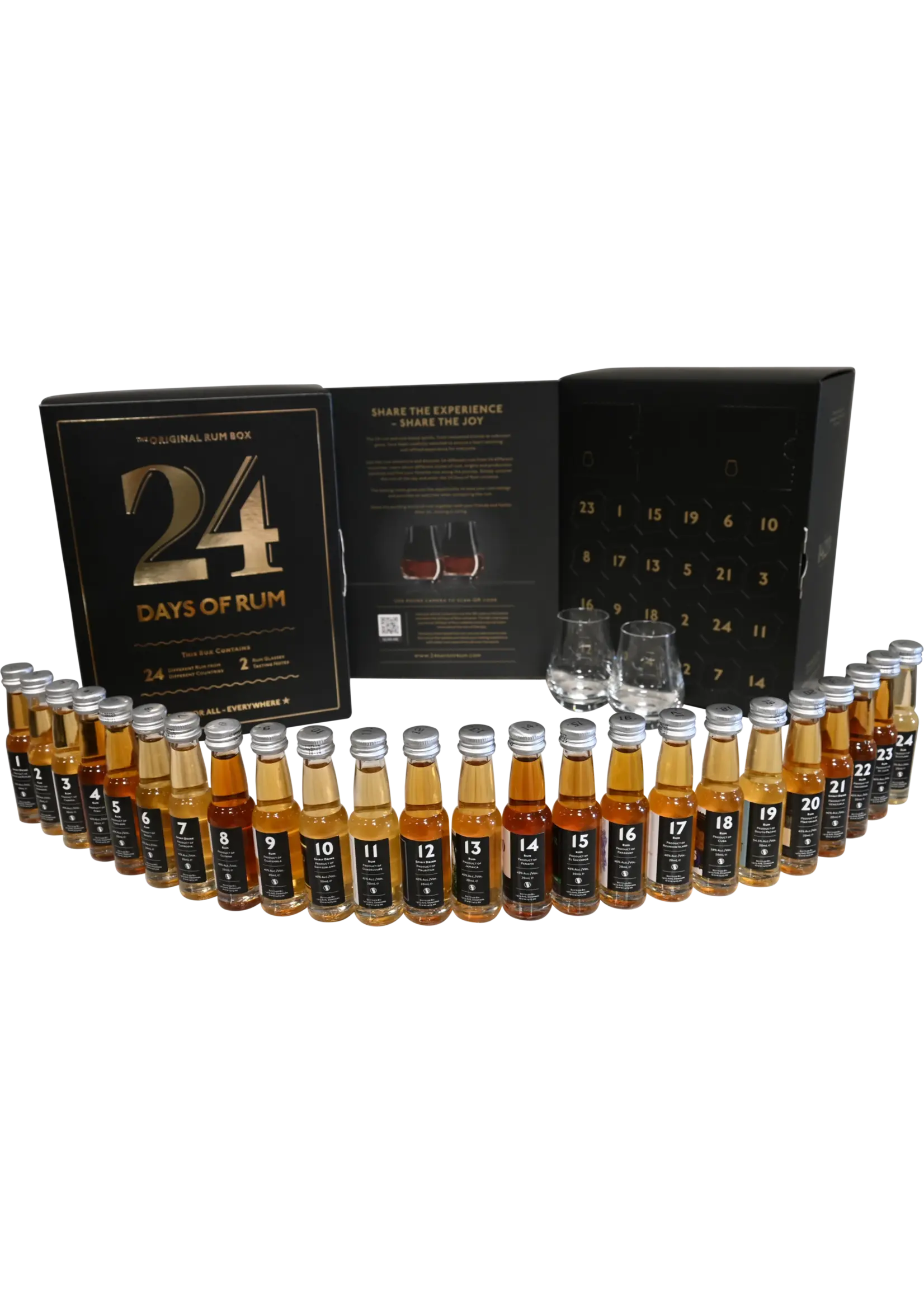 24 Days Of Rum Black Edition  24x2 cl