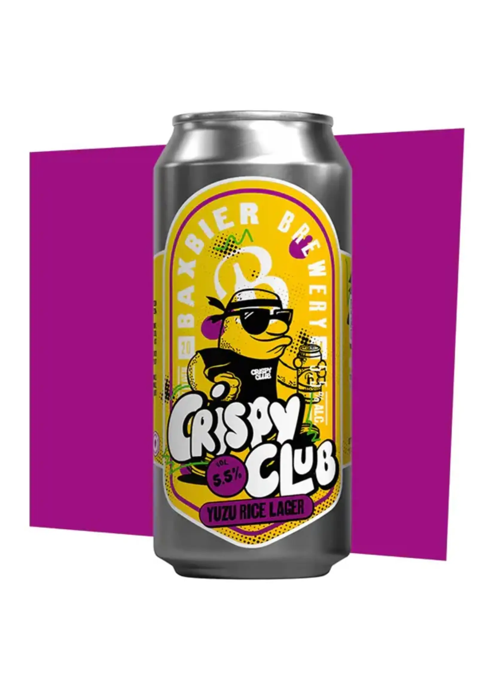 Baxbier Crispy Club Yuzu Rice Lager 44 cl