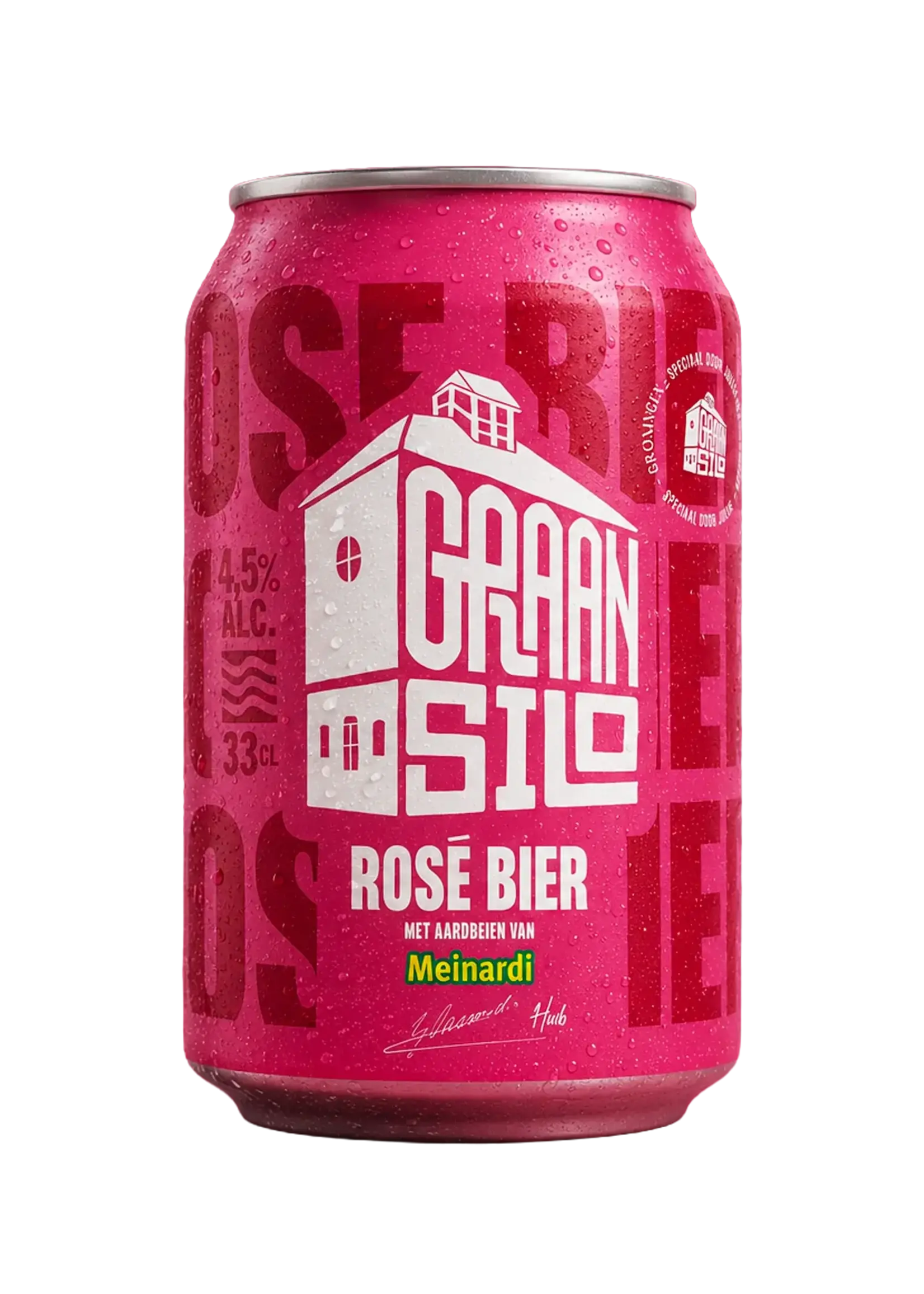 Graansilo Graansilo Rosé Bier met Meinardi Aardbeien 33 cl