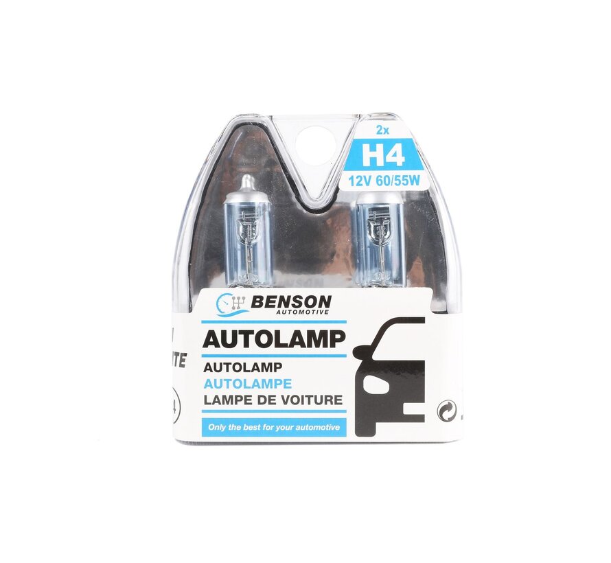 Autolamp H4 12V 60/55W - Xenon Super White Set - Autoverlichting - Autolampen - Autolampen Kopen