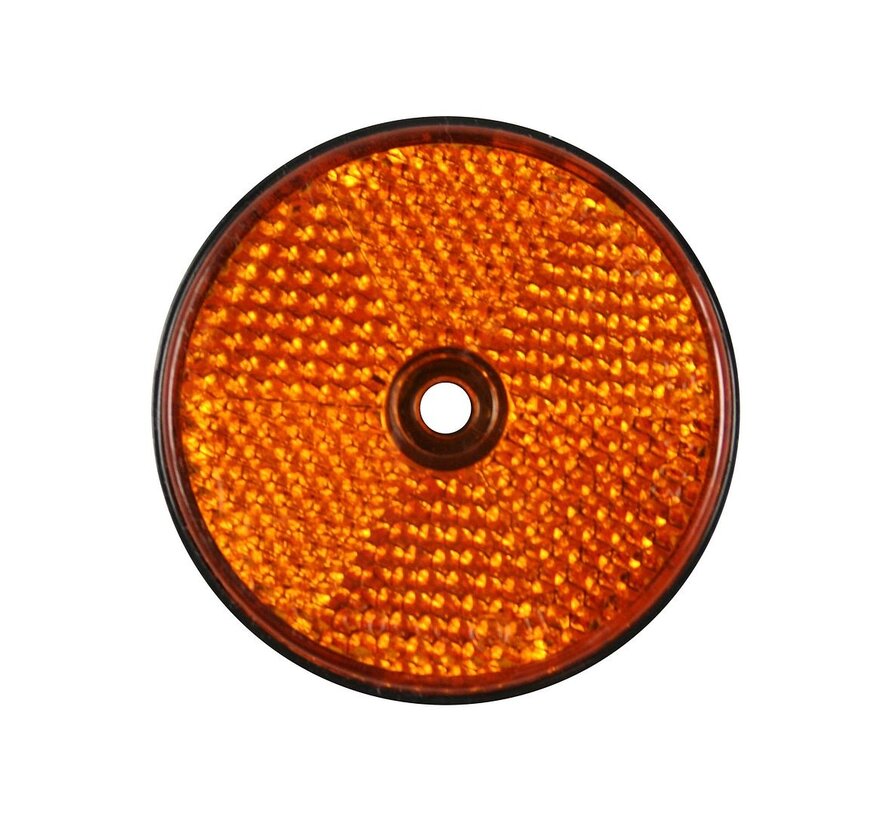 Reflector Oranje - Gat 60 mm - Reflector met Gat - Reflector
