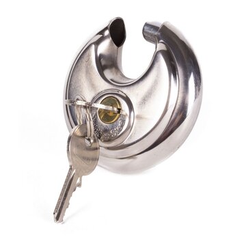 Stahlex Hangslot Rond 70 mm - Sterk Veiligheidsslot - Weerbestendig RVS Slot