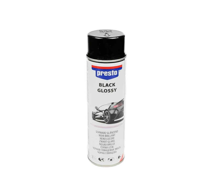 Presto Lak Glans Zwart - Auto Lak - 500ml