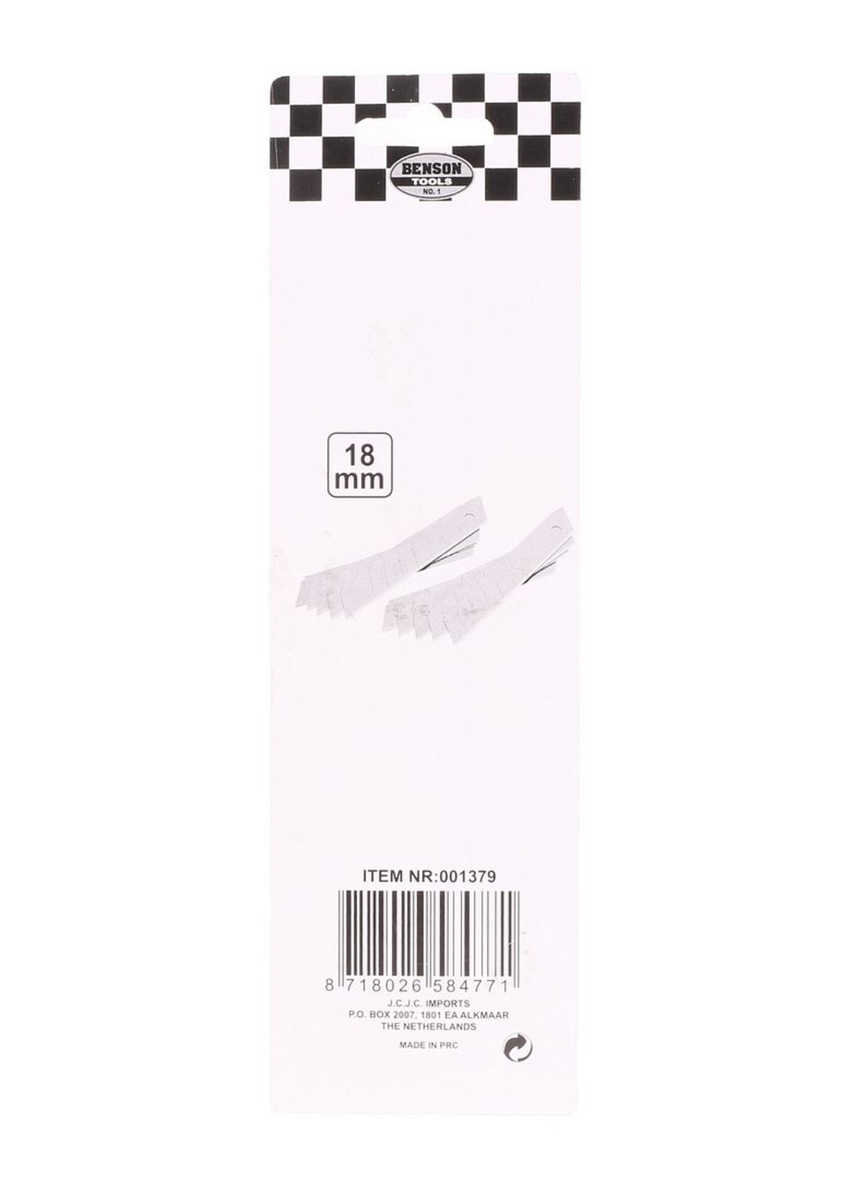 Benson Tools Afbreekmes 10 dlg - Reserve 18 mm Navulling