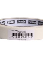 Benson Tools Afplaktape 18 mm x 25 mtr - Schilderstape - Maskeringstape