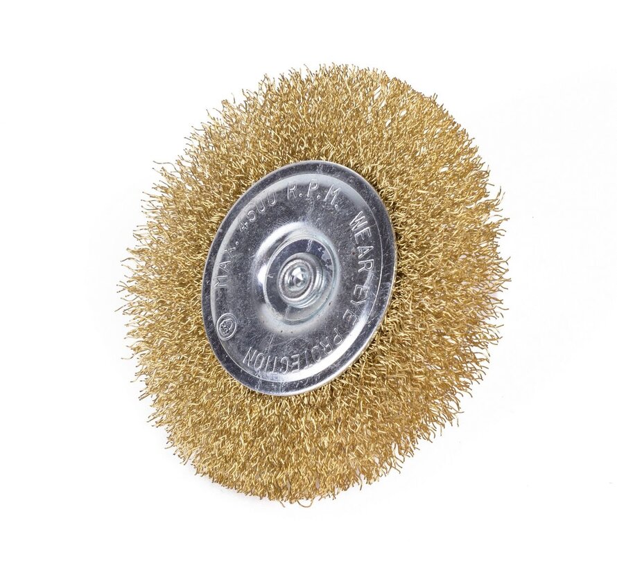 Staalborstel 100mm Vlak Boormachine - Staalborstel - 100mm - Vlak