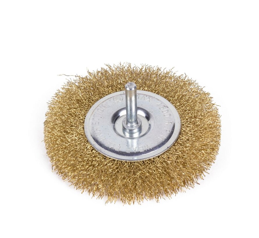 Staalborstel 100mm Vlak Boormachine - Staalborstel - 100mm - Vlak