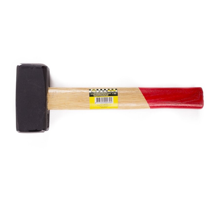 Moker 1 Kg Houten Steel - Zware Hamer