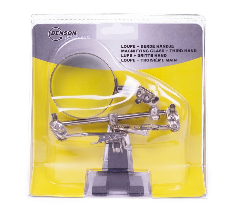 Loupe + Derde Handje - Vergrootglas - Klemhulp - Montage-assistent