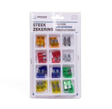 Benson Automotive Steekzekering 36-dlg - Zekering Set Auto Elektrische Zekeringen