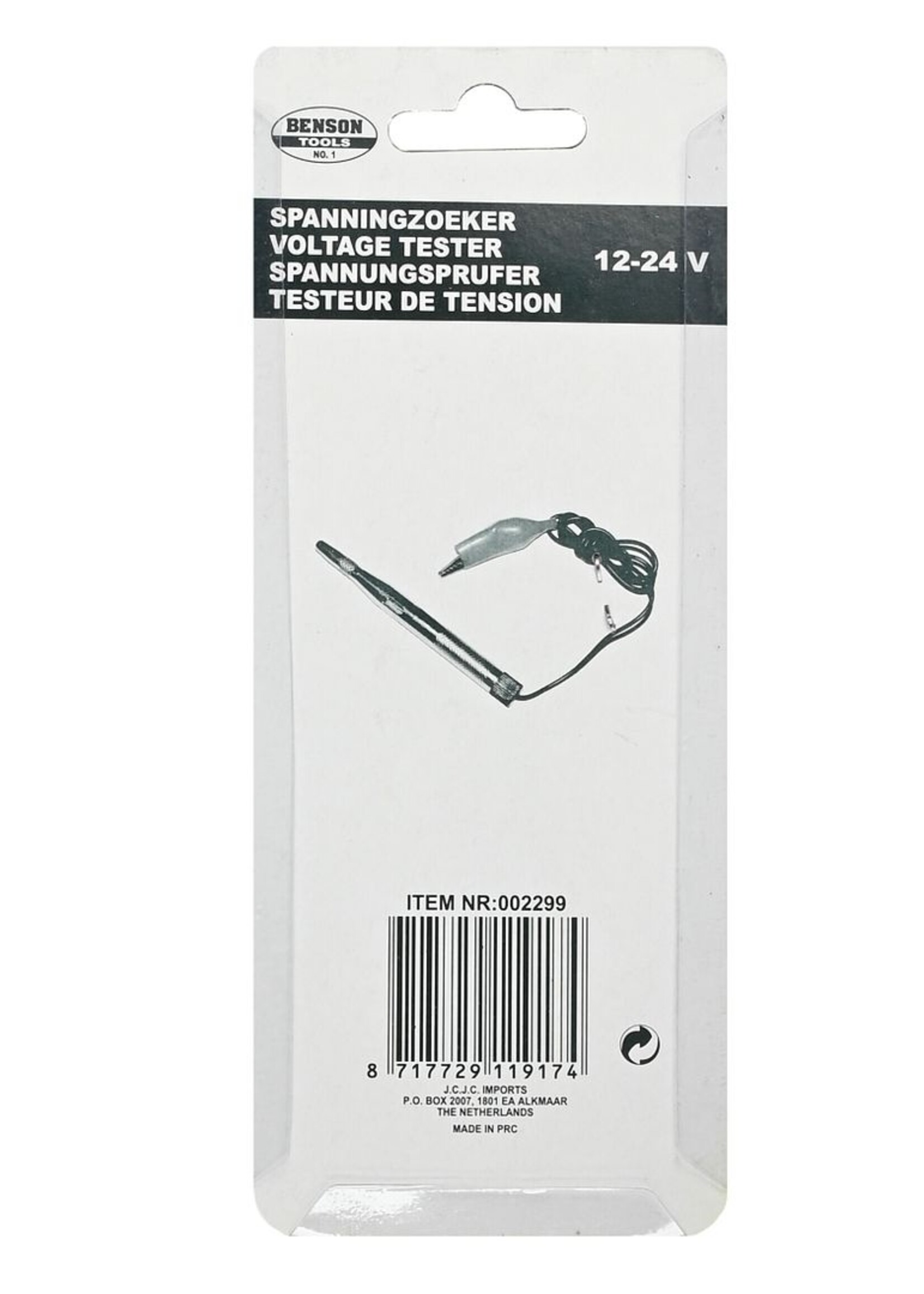 Benson Tools Spanningzoeker 12-24 V Prikspanningzoeker - Elektrische Spanningsmeter
