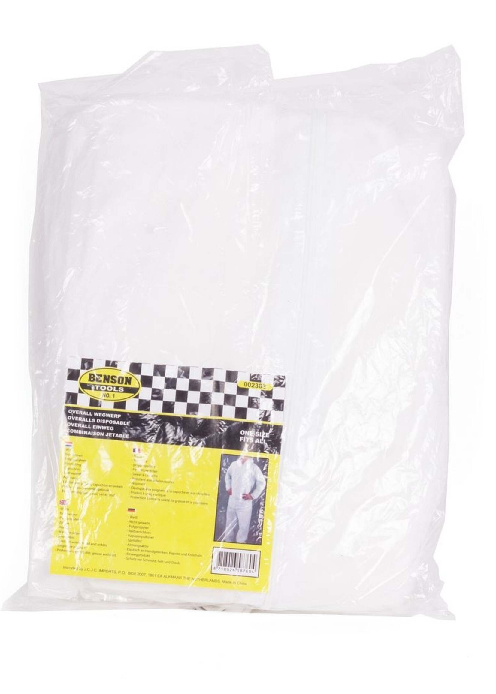 Benson Tools Overall Wegwerp - Combipak - Overall voor eenmalig gebruik