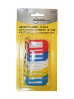 Benson Sleutellabel 10 dlg - Sleutelhanger met Label - Beschrijfbare Sleutelring
