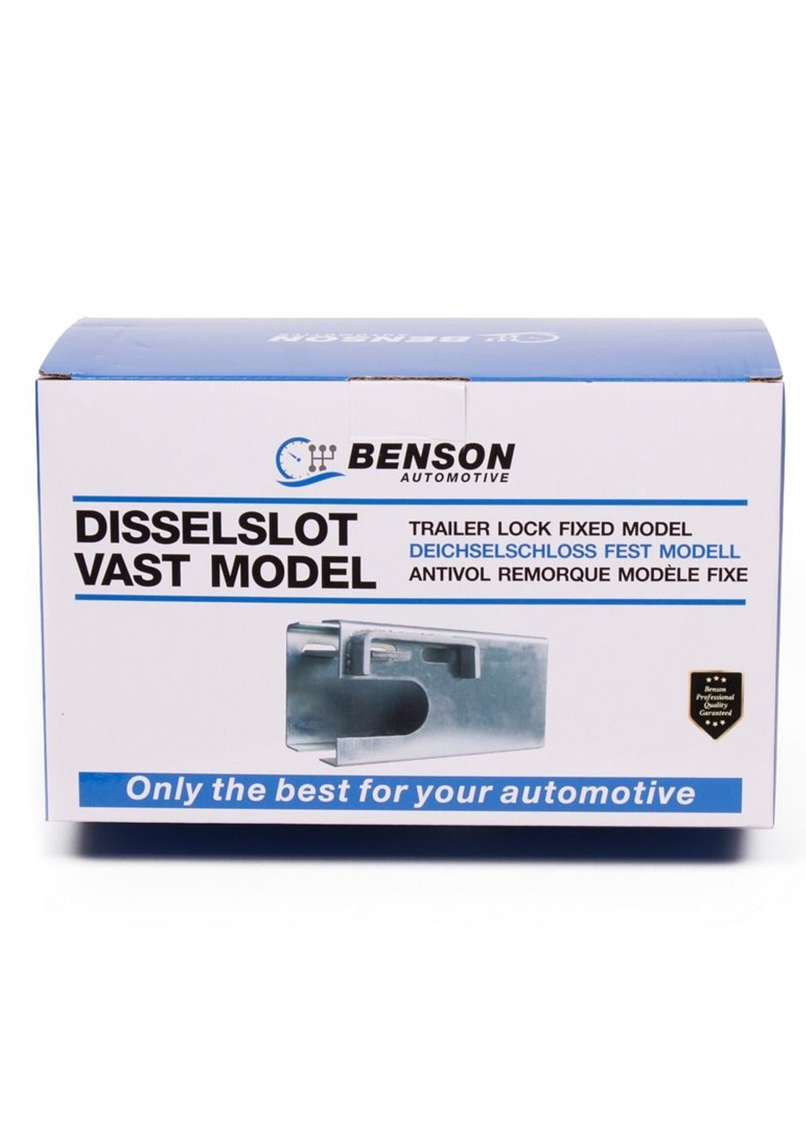 Benson Automotive Disselslot Koker Model - Trailer Disselslot - Caravan Beveiligingsslot - Zilver