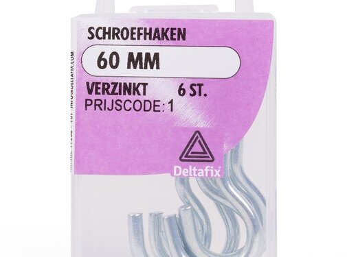 Benson IJzerwaren Schroefhaak 60 mm - Hanghaak - Bevestigingshaak